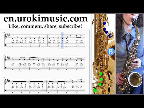 How to Play Saxophone (Tenor) Fall Out Boy - Church Tabs um-ih352