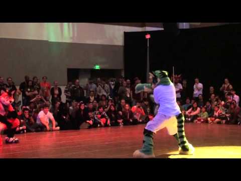 FC2014 Fursuit Dance Competition - Ace Fox vs Bemani
