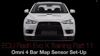 Evo X Ecu Flash Training Course Part 11: Omni 4 bar Map Sensor Set-up | Evans Performance Academy