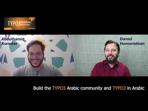 T3IMD20 | TYPO3 International Meetup Days 2020 | Build the TYPO3 Arabic community & TYPO3 in Arabic