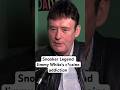 Snooker Legend Jimmy White speaks on his c*caine addiction