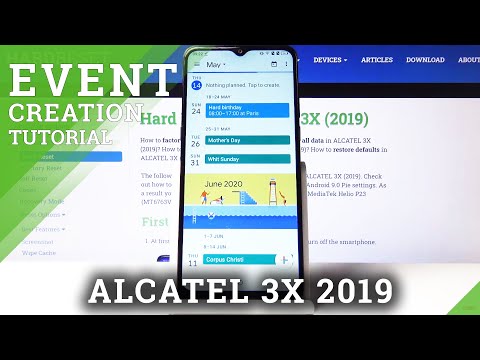 How to Set Up Reminder in Alcatel 3X 2019 - Add Event to Calendar