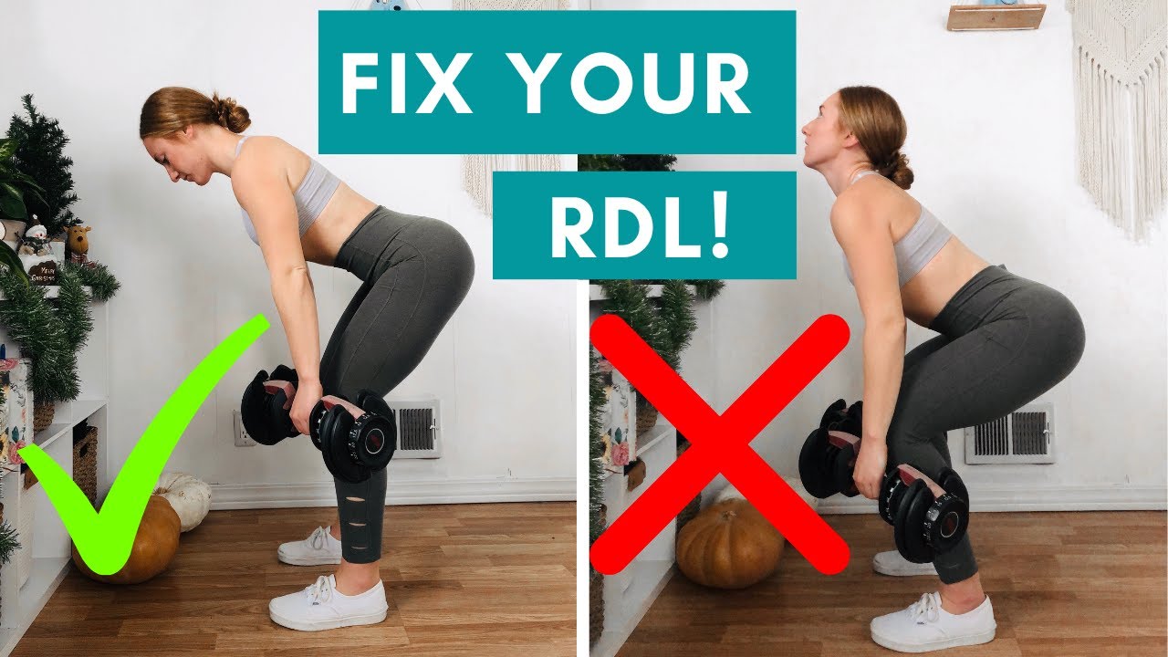 HOW TO DEADLIFT WITH DUMBBELLS / Fix Your RDL Form - YouTube