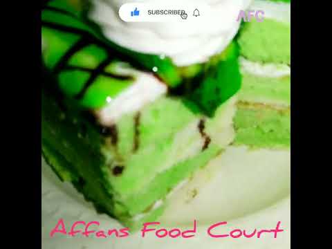 Green Colour Gel  Cake 🍰 / Colourful  Cake / ###Shorts ###@Affans Food  Court