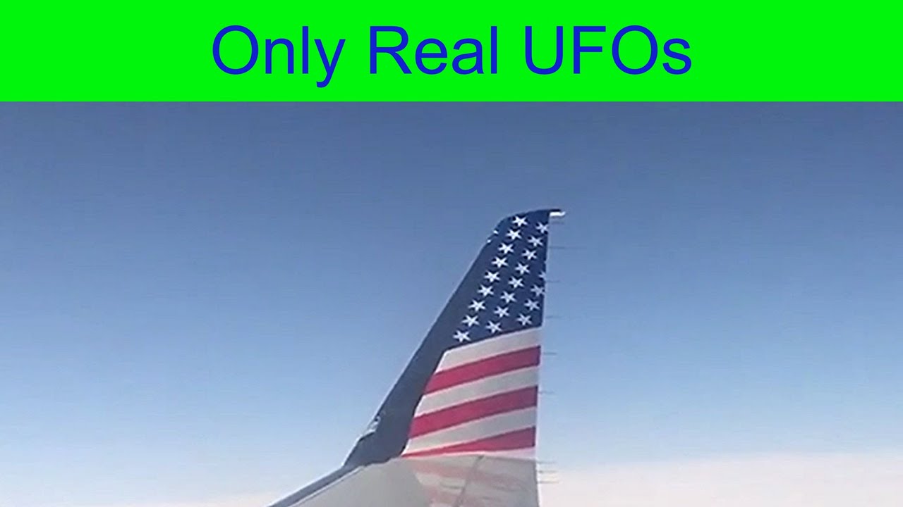 UFOs were filmed from the aircraft.
