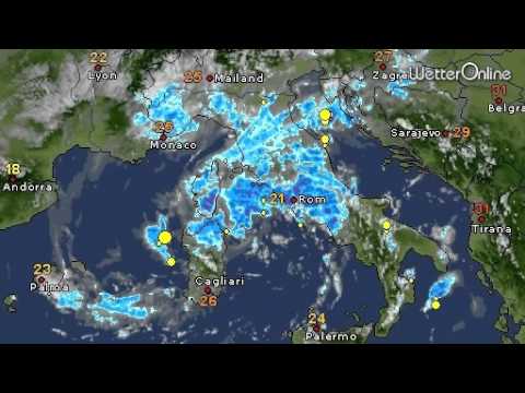 Wirbel durch Mittelmeertief - Starker Regen und viele Gewitter