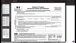 How to file Form W-9 in 2022 | Free Online PDF