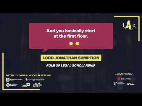Role of Legal Scholarship | Lord Jonathan Sumption