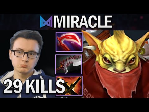NIGMA.MIRACLE BOUNTY HUNTER WITH 29 KILLS - DOTA 2 7.27 GAMEPLAY