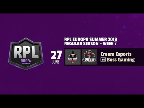 CREAM ESPORTS VS BOSS GAMING  - RPL EUROPA SUMMER 2018 - JORNADA 7 | CLASH ROYALE | REVOL AIMAR |