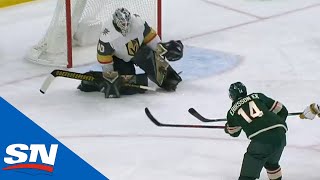 Robin Lehner Allows Goal While Holding Stick Upside Down