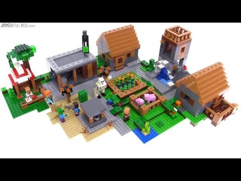 🔄 LEGO Minecraft 2016 The Village set review! 21128 re upload