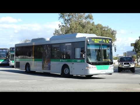 Transperth Mercedes-Benz OC500LE (Volgren CR228L) TP2071 departs Stirling Station