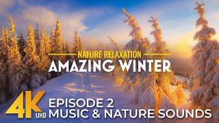 4K Most Striking Snowy Locations from across the Globe | Amazing Winter Sceneries + Calm Music - #2