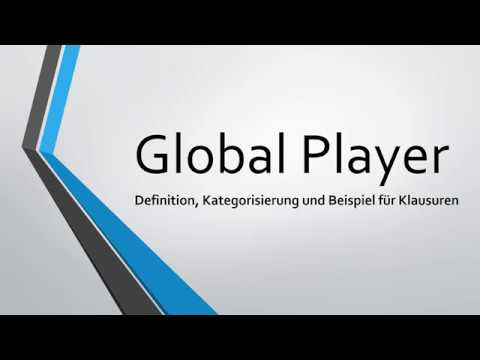 Global Player: Definition, Eigenschaften & Klausur-Beispiel