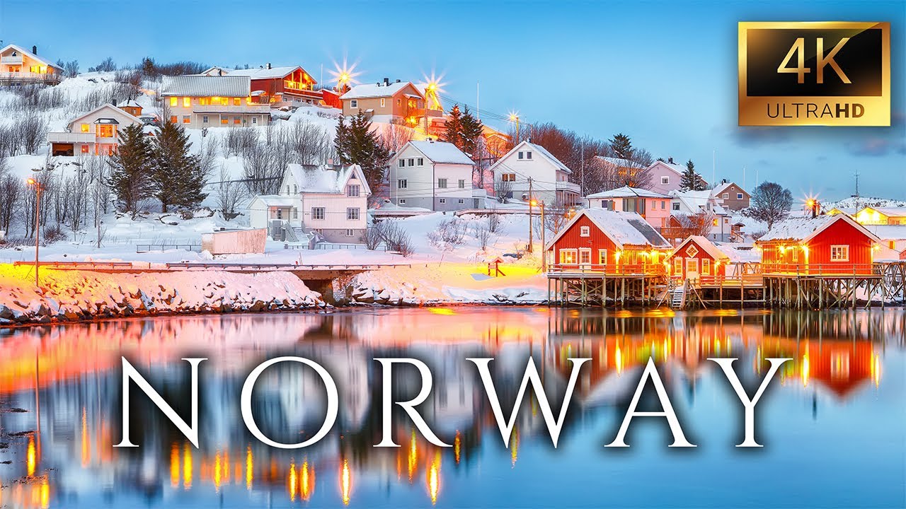 11HR Norwegian Winter with relaxing music in 4K