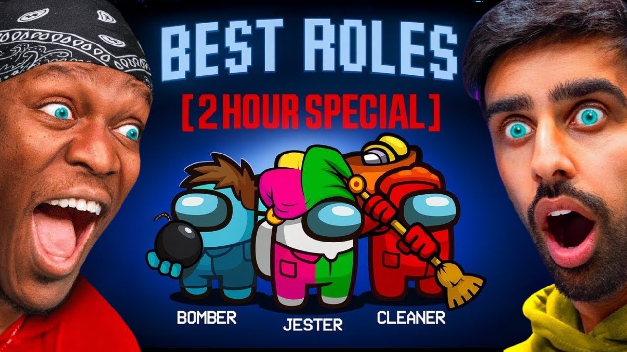 SIDEMEN AMONG US BUT ONLY BEST ROLES!