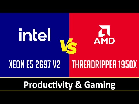 Intel Xeon E5 2697 v2 vs AMD Threadripper 1950X - Productivity & Gaming (RTX 2080 Ti)