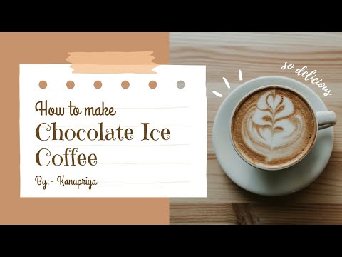 Chocolate Ice Coffee ☕.  #coldcoffee #coffee #cooking #youtube #video #viral