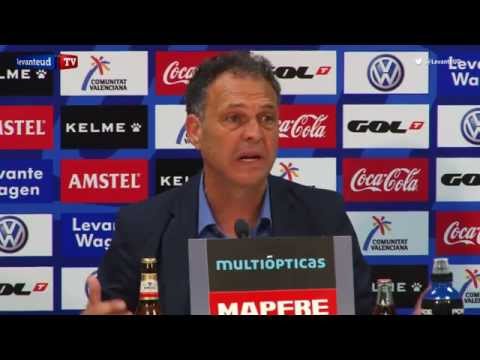 Rueda de prensa de Joaquín Caparrós previa al encuentro ante el Valencia CF