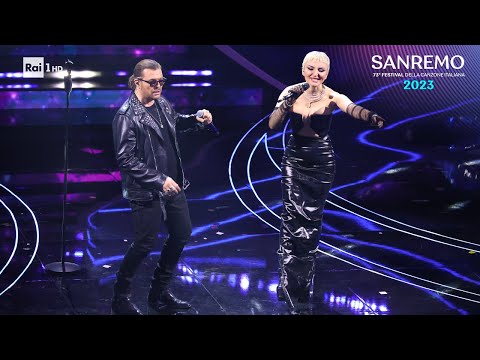 Sanremo 2023 - Gianluca Grignani con Arisa canta 'Destinazione Paradiso'