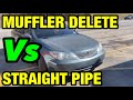 Toyota Camry 3.0L V6: MUFFLER DELETE VS STRAIGHT PIPE!