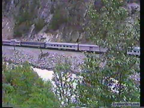 Classic Railroad Series 204 - VIA Canadian alpng Fraser River, BC Summer 1988