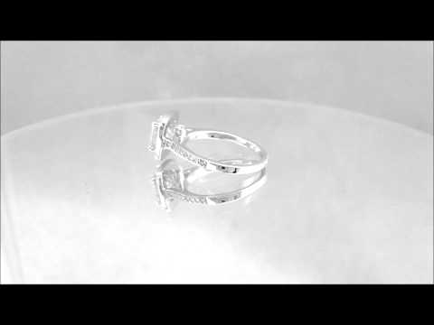 18K WHITE GOLD CUSHION CUT DIAMOND ENGAGEMENT RING ART DECO PRONG SET 1.90CTW - KNR INC - 351