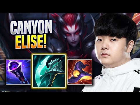 CANYON IS SO CRAZY WITH ELISE! - DK Canyon Plays Elise JUNGLE vs Kindred! | Preseason 2023