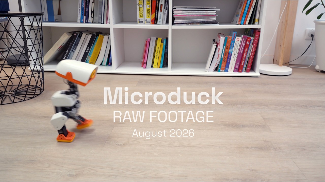 Microduck, il piccolo robot bipede che impara nuovi comportamenti