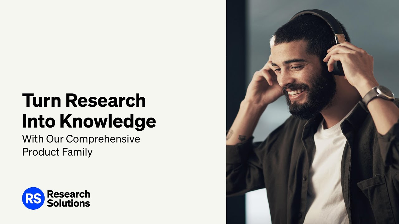 Turn Research Into Knowledge with Our Comprehensive Product Family