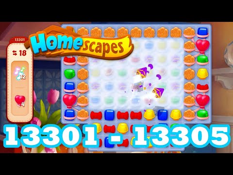 Homescapes Level 13301 - 13305 HD 3 - match puzzle Gameplay | android | IOS | 13302 | 13303 | 13304