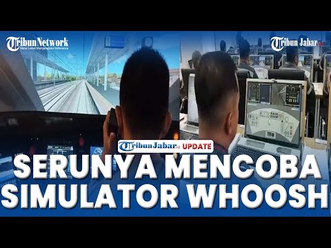 Serunya Para Calon Masinis Latihan Kemudikan Kereta Cepat WHOOSH Melalui Simulator