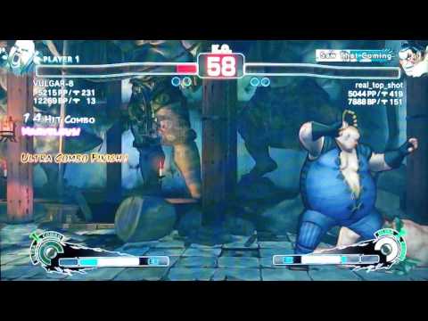 SSF4 AE 2012: VULGAR-8 (Rufus) vs real_top_shot (E. Honda)