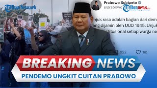 BREAKING NEWS: Lagi! Demo Indonesia Gelap di Patung Kuda, Mahasiswa Cetak Cuitan Lawas Prabowo