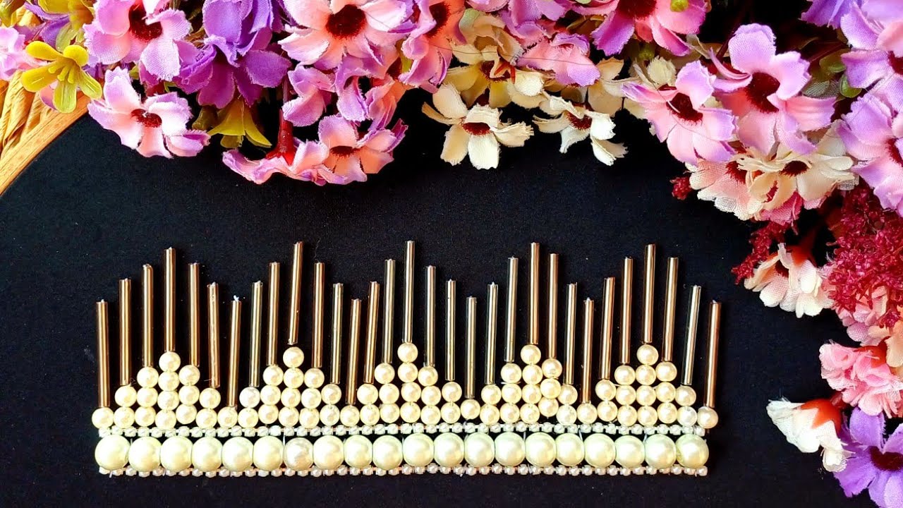 A beautiful and special border suitable for mason clothes 😍😍😍#diy