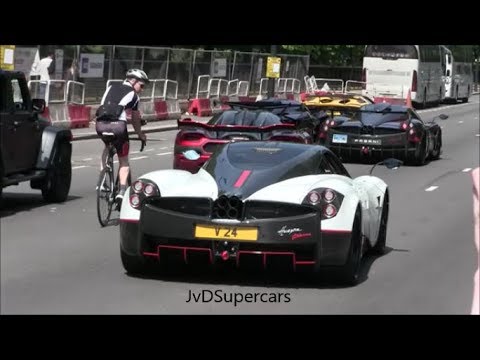 Hypercar MADNESS in London! 7 Pagani's, Apollo IE, Veyron SS, Enzo, Agera XS...SOUND!