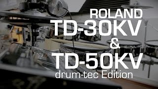 Video thumbnail for Roland TD-30KV and TD-50KV drum-tec Edition side by side comparison by drumtecTV