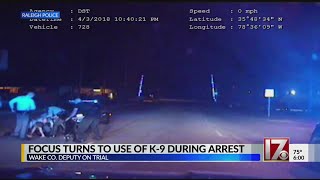 Focus turns to use of K-9 in Wake County deputy's trial
