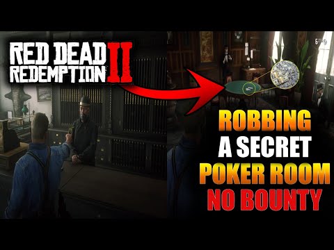 Red Dead Redemption 2 | How To Rob A Secret Poker Room Without Getting a Bounty!