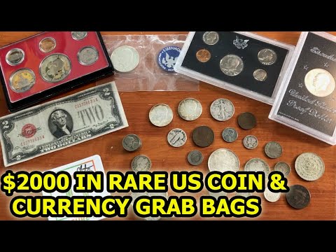 $2000 Rare Coin & Currency Grab Bag Unboxing - What a Loot Box Should Look Like!!