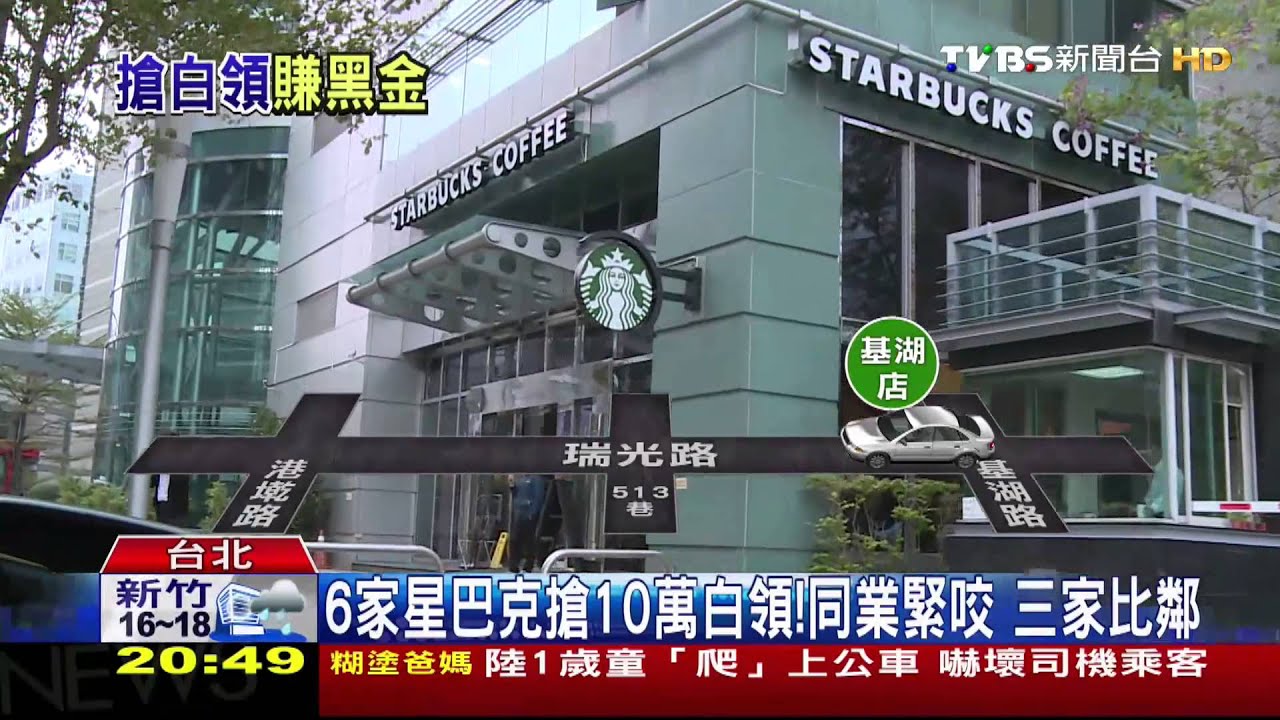 6家星巴克搶10萬白領!同業緊咬 三家比鄰