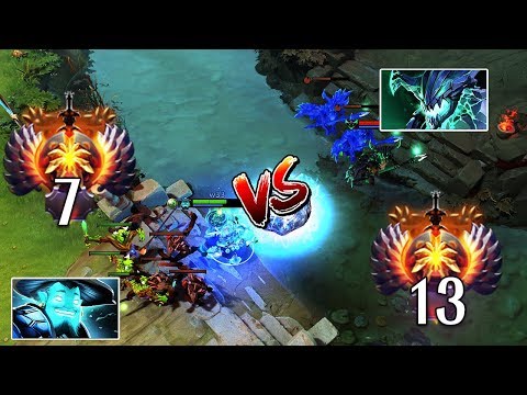 RANK 7 w33 Storm Spirit vs RANK 13 Miracle- Outworld Devourer - WHO is the better MID? Dota 2