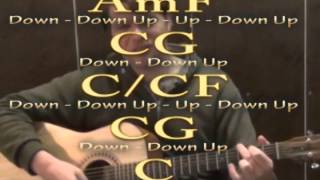 Cups (You're Gonna Miss Me When I'm Gone)  - Guitar Lesson How to Play Strum Chord Beginner