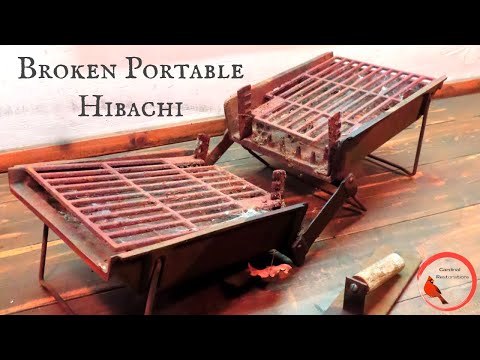 Broken Portable Hibachi BBQ [Better than new restoration]
