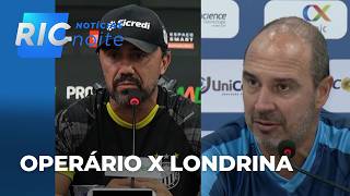 Operário x Londrina: primeiro duelo da final do Paranaense na tela da Ric RECORD