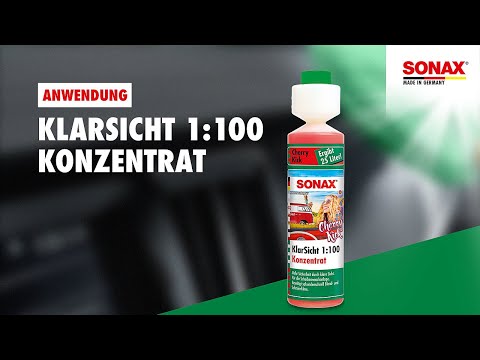 Концентрат омывателя стекла летний 1:100 250 мл SONAX