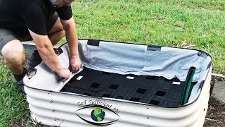 How to Make a Self Watering Planter Wicking Garden Bed