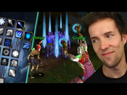 Ahmpy teaches Grubby the SECRET ART of AoE FARMING! Very high death risk! - WoW Classic