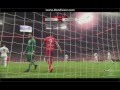 Robert Lewandowski 1m Miss  Shot Bayern Munich VS Real Madrid Audi Cup 2015 HD